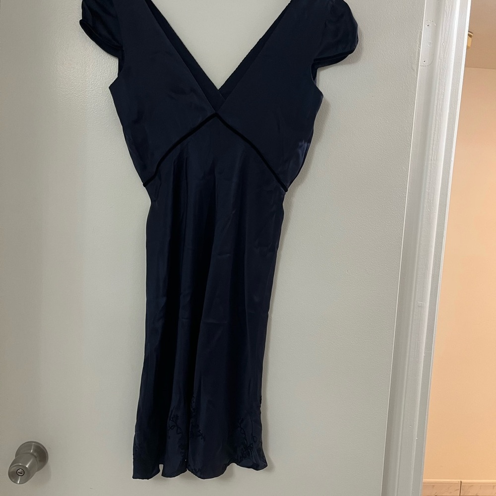 Chic Midnight Blue Mini Dress